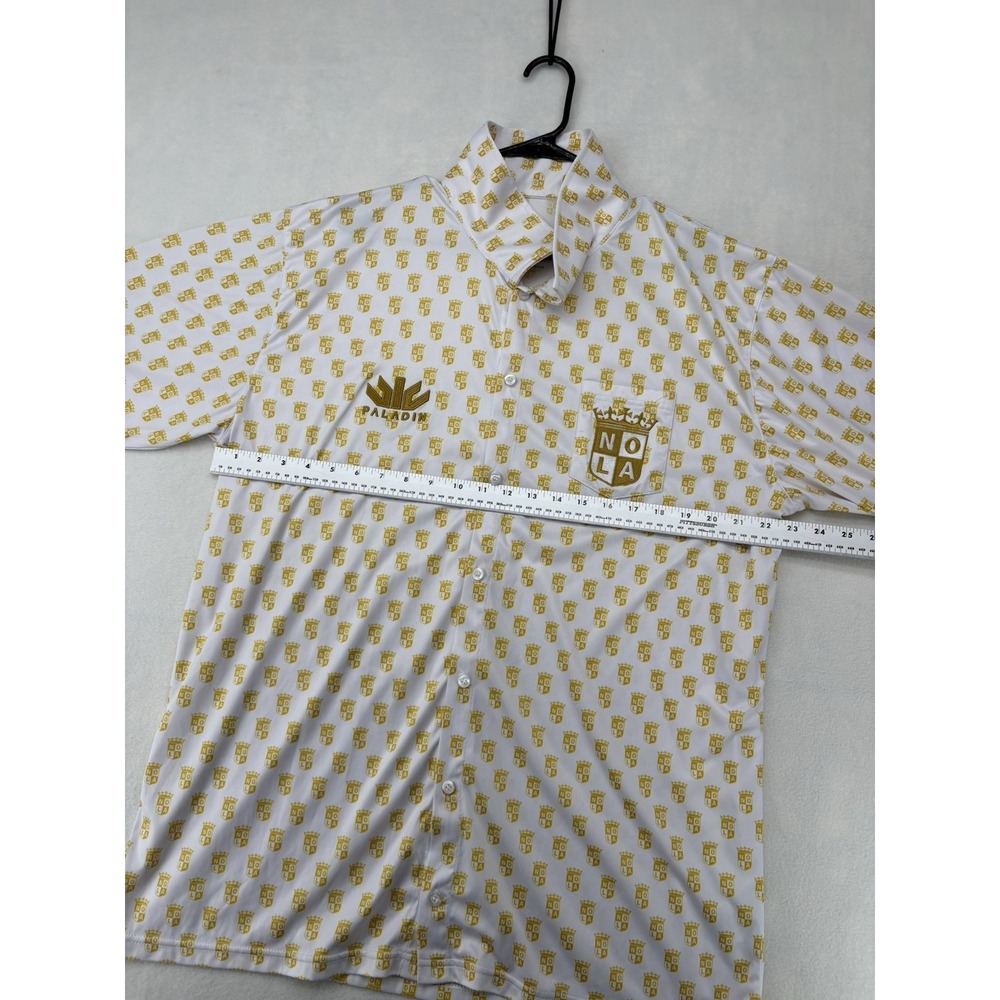 Nola Gold Major Rugby Paladin Shirt Sleeve Button Up Shirt - Picture 13 of 16